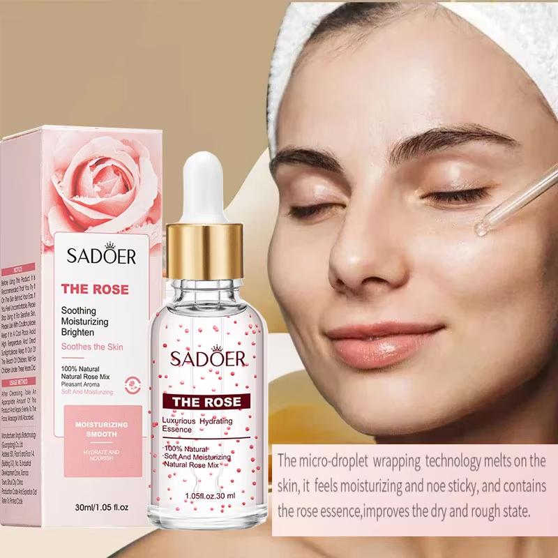 Planteekstraktserum med Aloe Vera - Hypoallergenisk Parfymefri Fuktighetsgivende Ansiktsessens, Fuktighetsgivende Ansiktsserum