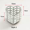 Crystal Makeup Brush Storage Tube Eyebrow Pencil Makeup Organizer cosmetic brush storage bucket l Bead Jewelry Storage Box