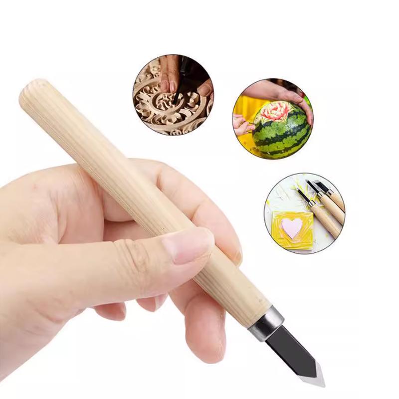 12Pcs Professional Wood Carving Chisel Knife Hand Tool Set For Basic Detailed Carving Woodworkers Gouges