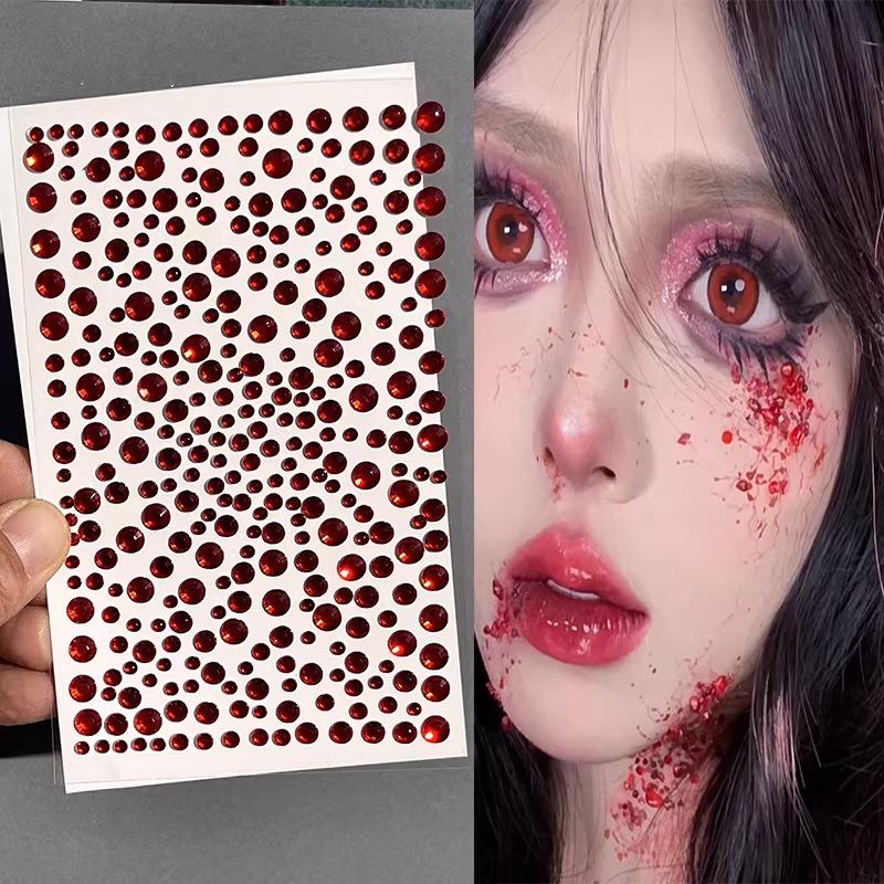 Starry Sky Diamond Rhinestones: Eye, Face, Décolleté, and Nail Makeup Stickers