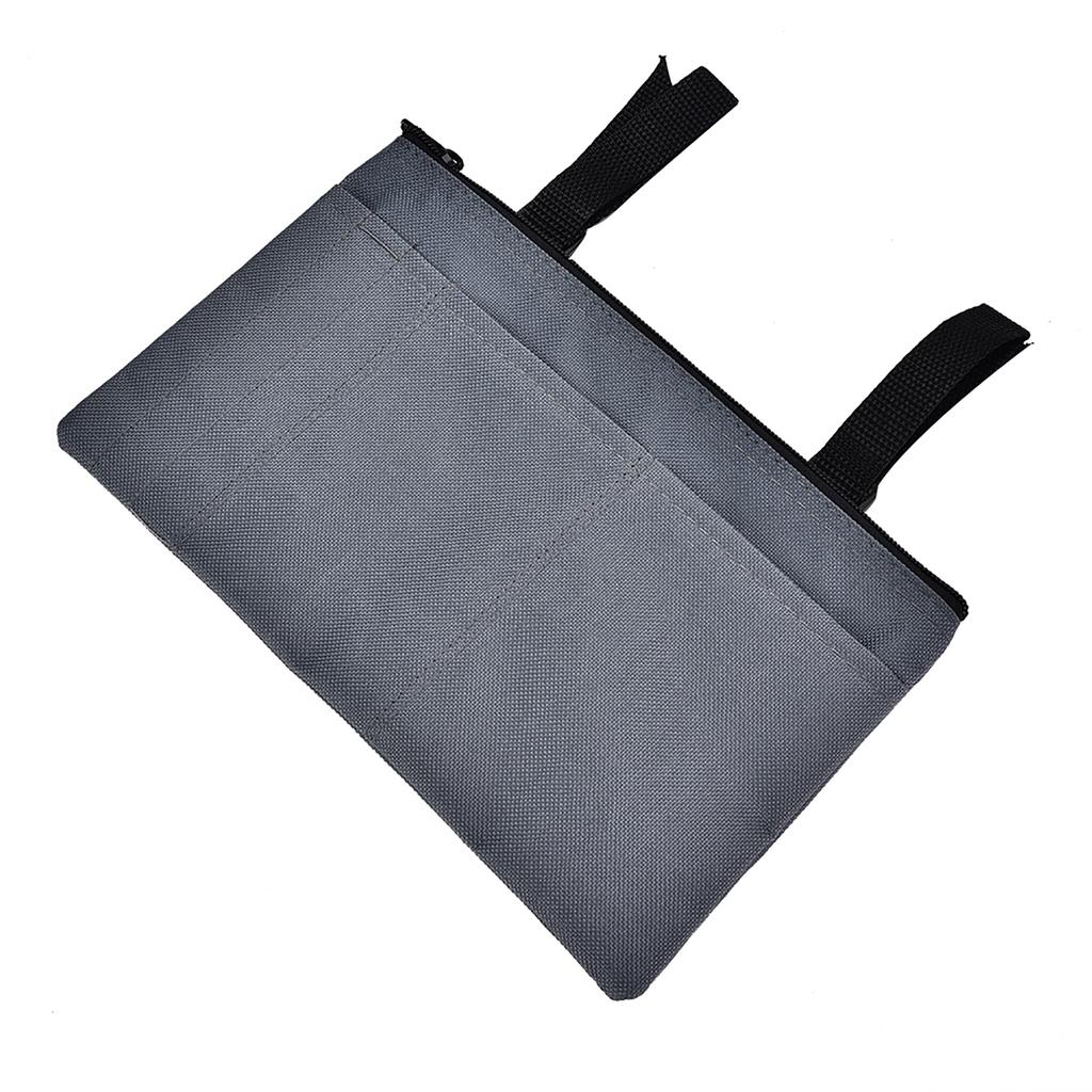Waterproof Mobility Scooter Armrest Bag Wheelchair Shopping Travel Storage Bag Black