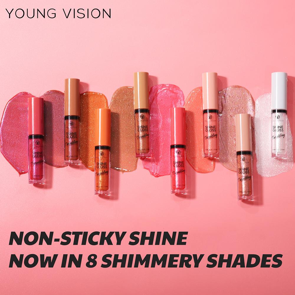 Glitter Matt Fein Glanz Lip Gloss 8 Farbe Perle Glanz Wasserdicht Lip Gloss Eis Transparent Rein Zu Overlay Lip Glasur