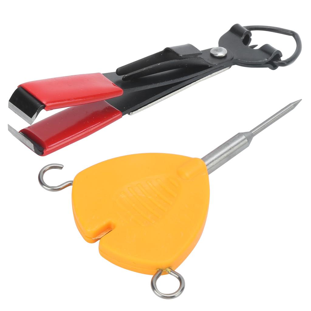 Multi Puller Tool Fishing Line Knotting Knotless Knot Tool with Nail Clipper Fishing Tackle