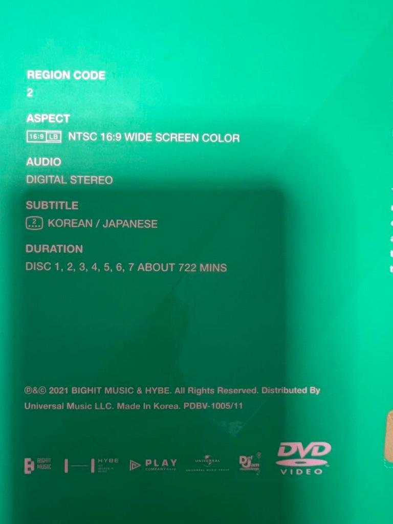 [USED] BTS Memories of 2020 DVD