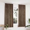 VidaXL Blackout Curtains with Hooks 2 Pcs Velvet Beige 140x175 Cm