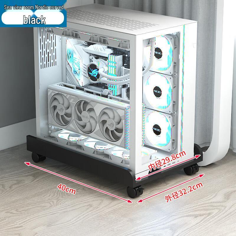 Nordic Curved Under-Desk PC Tower Stand