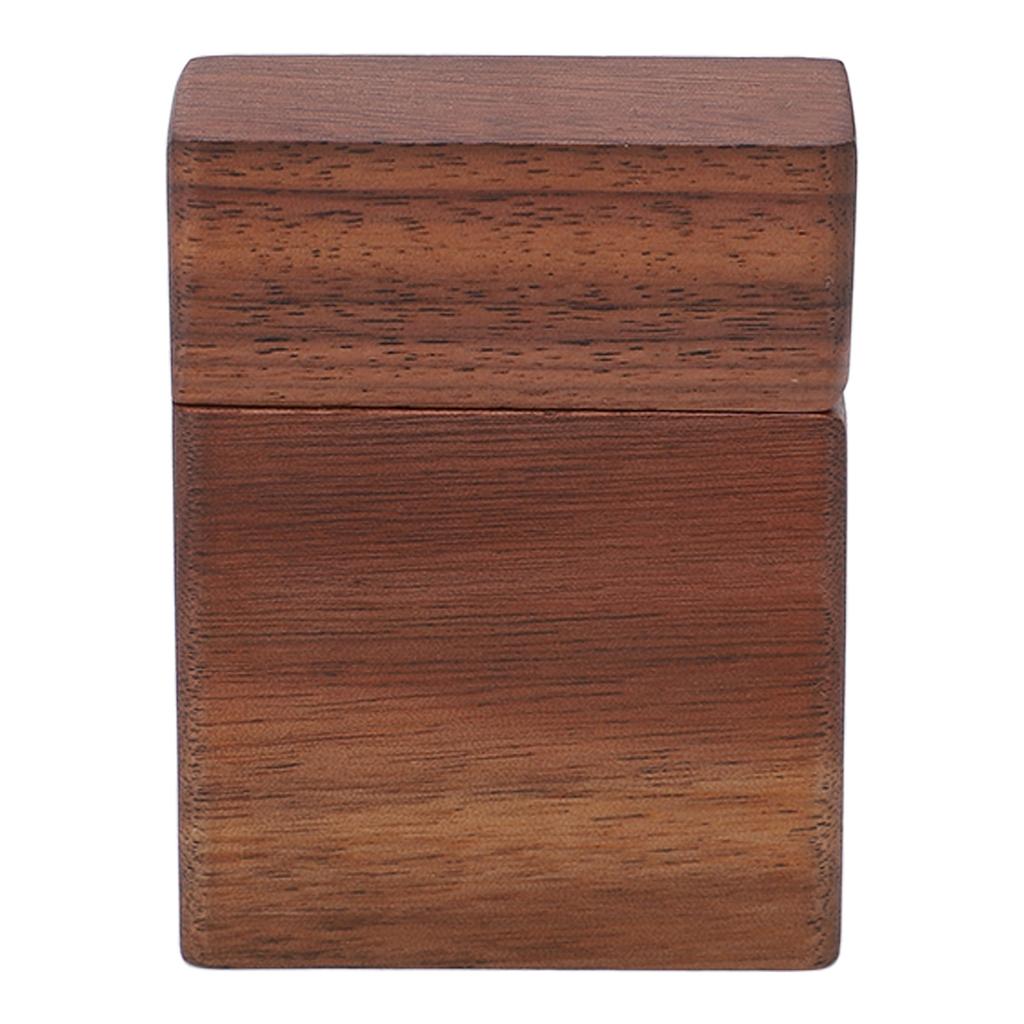 Guitar Pick Holder Wooden Special Lighter Shape Pick Case with Storage Bag for Music Lovers Guitarists