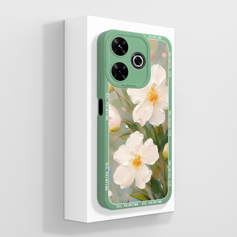 Pentru Redmi 12 13 14 13C 13R 14C 14R 4G 5G Huse Huse Flori cool Estetică Fluture Protecție pentru cameră Silicon lichid moale Potrivit pentru bara de protecție Redmi