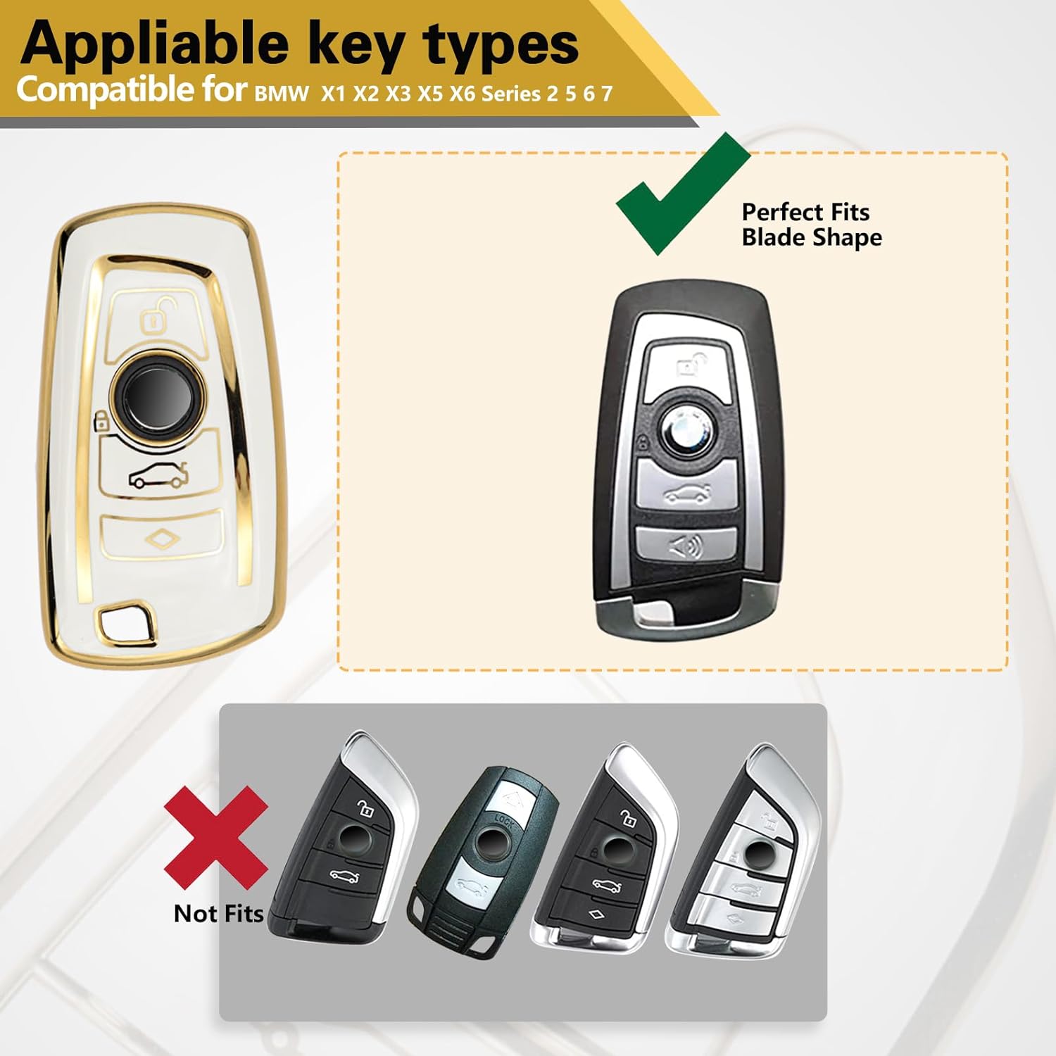 Защитный чехол для брелка Bmw с металлическим плетеным брелоком для ключей — фото 5