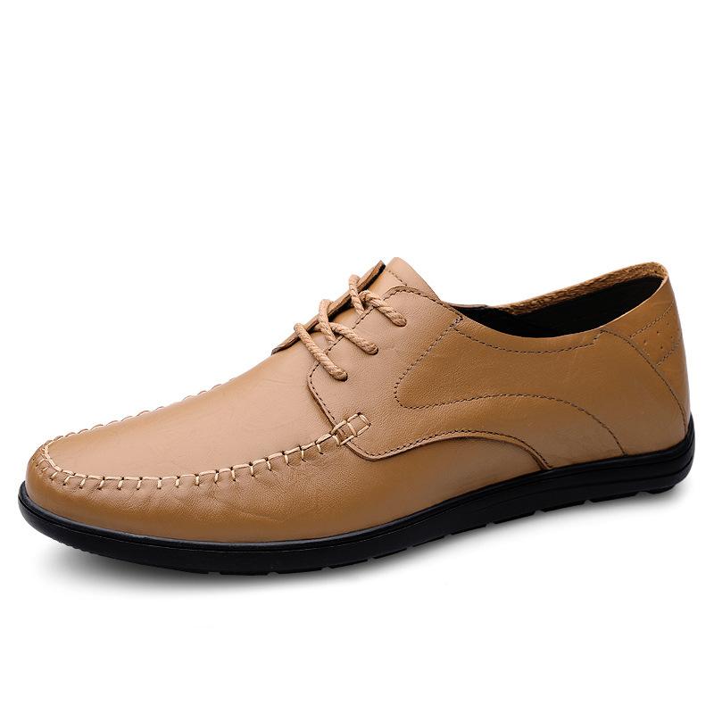 85 Men'S And Women'S Shoes Handmade Flat-Soled Leather Shoes Spring Low-Top First-Layer Cowhide Surface Business Casual Shoes Single Shoes