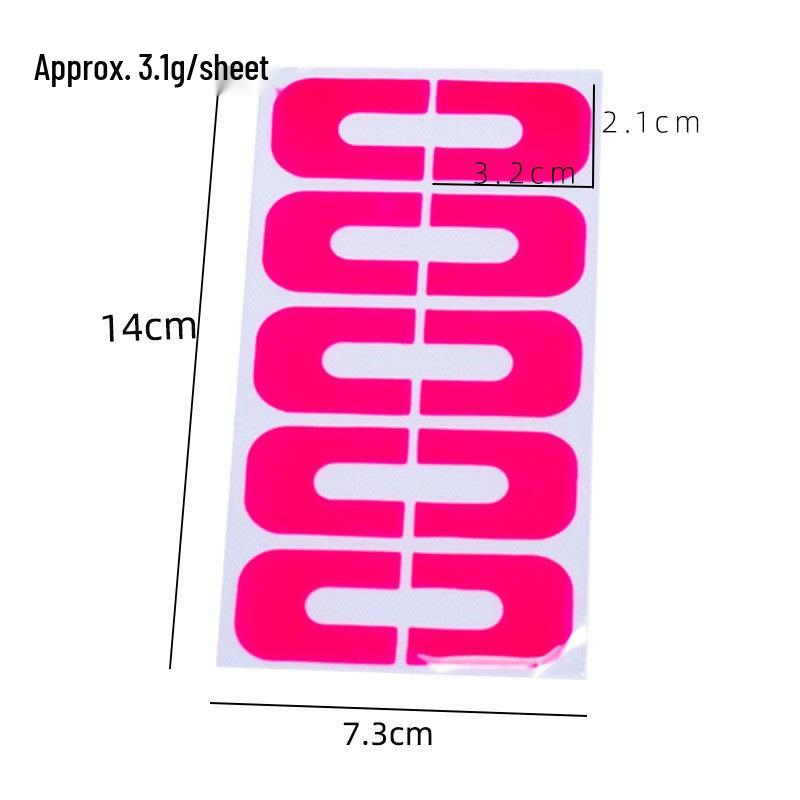 Pink U-Shaped Anti-Spill Nail Polish Sticker