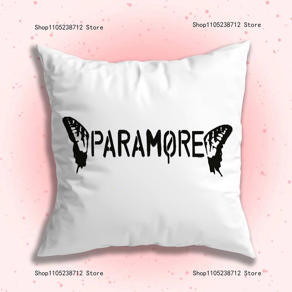 Band P-Paramore Pillow Case Plush Fabric Soft Pillowcase Double Sided Print Sofa Cushion Cover Throw