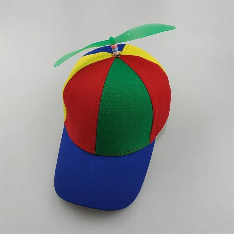 Yiran bag Mode Kleurrijke Bamboe Libelle Patchwork Baseballpet Volwassene Kind Helikopter Propeller Grappige Katoenen Ouder-Kind Snapback Petten Aldult(56-61CM)