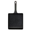 LIV PLUS Egg Pan 23 x 25cm, IH and Gas Stove Compatible, Black ND-3902 (Extra Large Frying Pan)