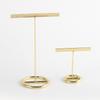 Metal Storage Rack Geometric Hook Earrings Necklace Golden Jewelry Display Stand Desktop Storage Container Home Decoration