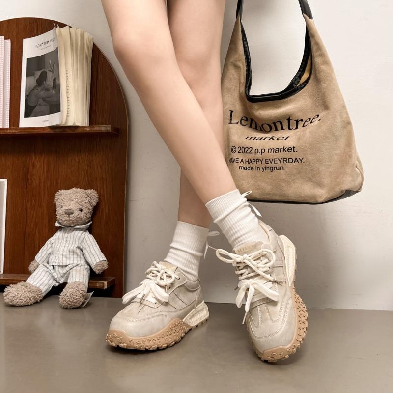 thick-soled women's spring and autumn new spring sports shoes heightened versatile women's shoes
