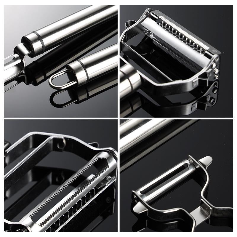 304 Stainless Steel Multifunctional Peeler and Scraper for Kitchen Use