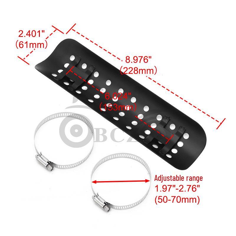 Harley Cruiser Motorcycle Exhaust Heat Shield Anti-Scald Cover