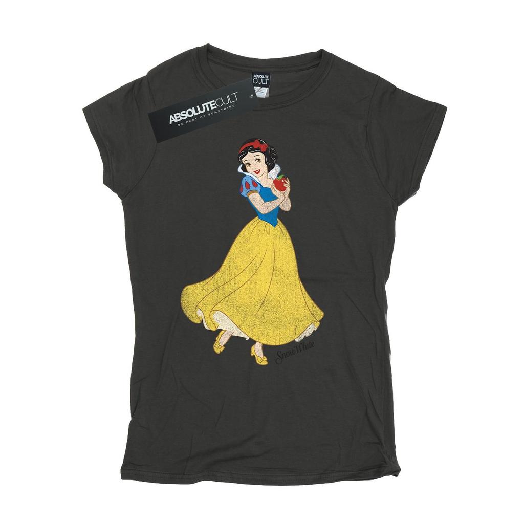 Disney Princess Klassisches schneeweißes Baumwoll-T-Shirt für Damen