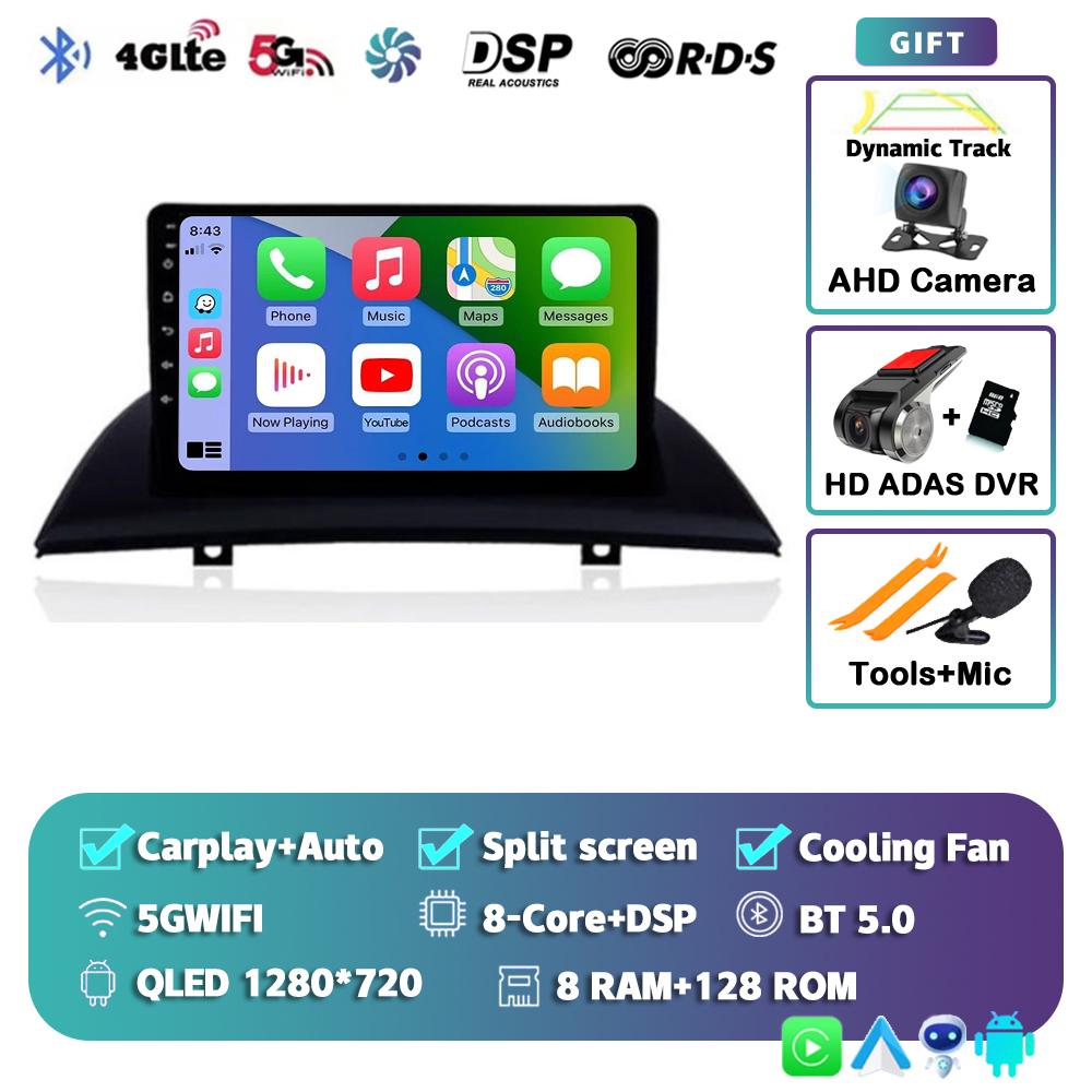 Android 14 Carplay Auto WIFI+4G Car Radio For BMW X3 E83 2004 - 2012 Multimedia GPS Video Player Stereo 2din DSP Head Unit Audio