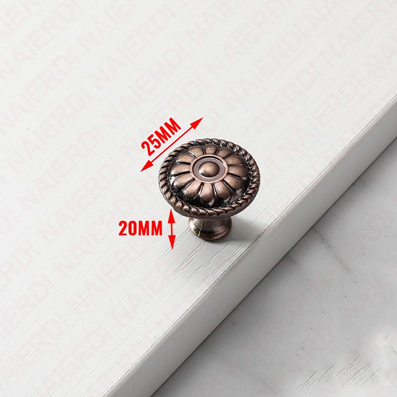 NAIERDI White Rose Flower Kitchen Cabinet Handles European Zinc Alloy Bronze Door Handles Drawer Knobs Furniture Hardware