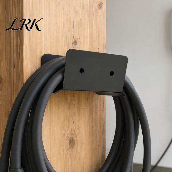 Cable Protector Bracket Vehicle Holder, Durable Stainless Steel Bracket, Wall Mount Space Saving Organizer EV Charger Keeps Thick Cables Neat