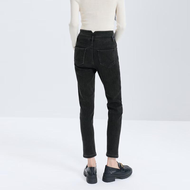 SANCITY Women's Slim High-Waist Ankle Skinny Jeans