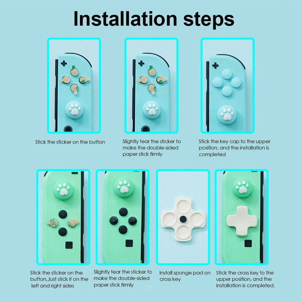 Replacement Parts Game Controller Joystick Caps Direction Key Cover Cross Button Thumb Sticker