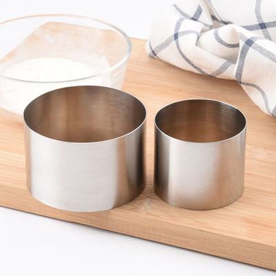 DIY Pastry Tool Decorating Mousse Ring Cake Mold Mini Round Stainless Steel