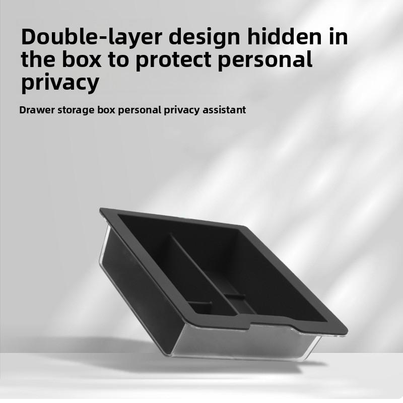 Car Sticker For Tesla Model 3 Highland Model Y Central Control Armrest Box Silicone Storage Front and Rear Storage Small Ice Box