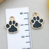 DIY Glitter Dog Paw Pendant: Alloy Drip Oil Jewelry for Pet Tags & Bracelets