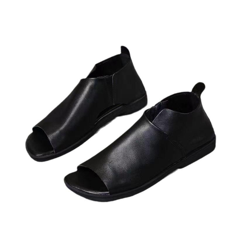 Hot Selling 2025 Women Sandals Summer Women Shoes Sandals Comfortable Women Thick Sole middle Heels Mother Shoes  Female sandals