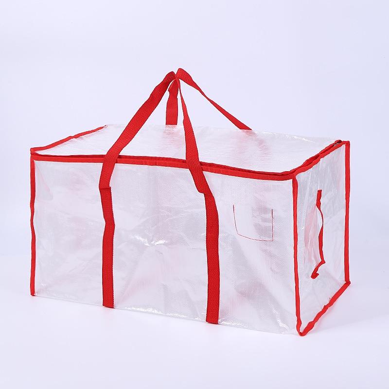 

Прозрачная полипропиленовая сумка для хранения одежды, одеяло большой емкости, сумка для хранения игрушек, всякая всячина, шкаф, коробка для хранения постельных принадлежностей, пуховое одеяло красный