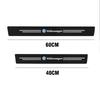 T244Pcs Leather Carbon Fiber Car Door Sill Protector Strip Stickers for Volkswagen VW GTI R Line R32 Touareg MK7 Passat Polo Jetta