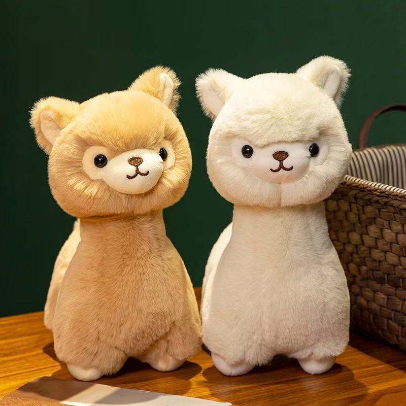 23/30cm Alpaca Doll Simulation Plush Toy Handmade Doll Cartoon Anime Cute Pillow Cushion Home Decoration Children's Birthday Gif