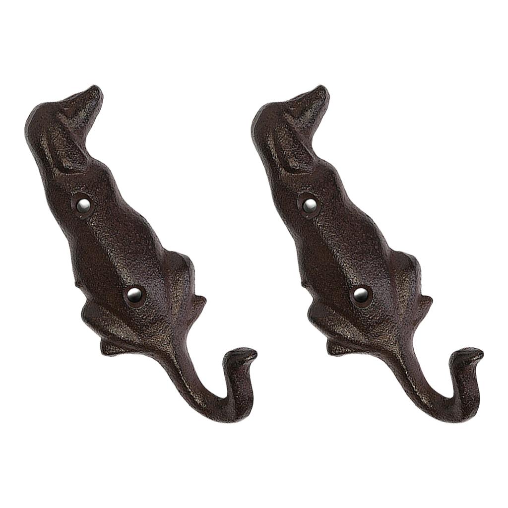 Functional Dog Iron Hanger Durable Cast Iron Dog Silhouette Hook For Hanging Clothes And Keys In Home Decors Spaces