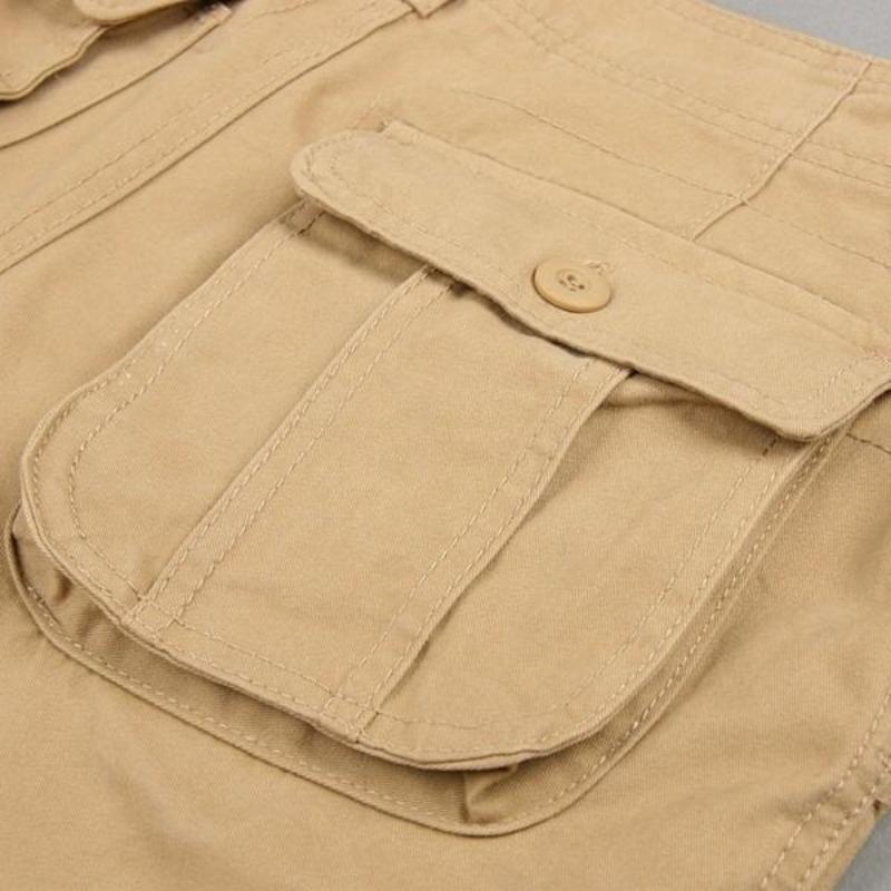 Men's Overalls Outdoor Straight Multi-pocket Cargo Pants Casual Wear Resistant Multi-pocket Military Tactical Pants