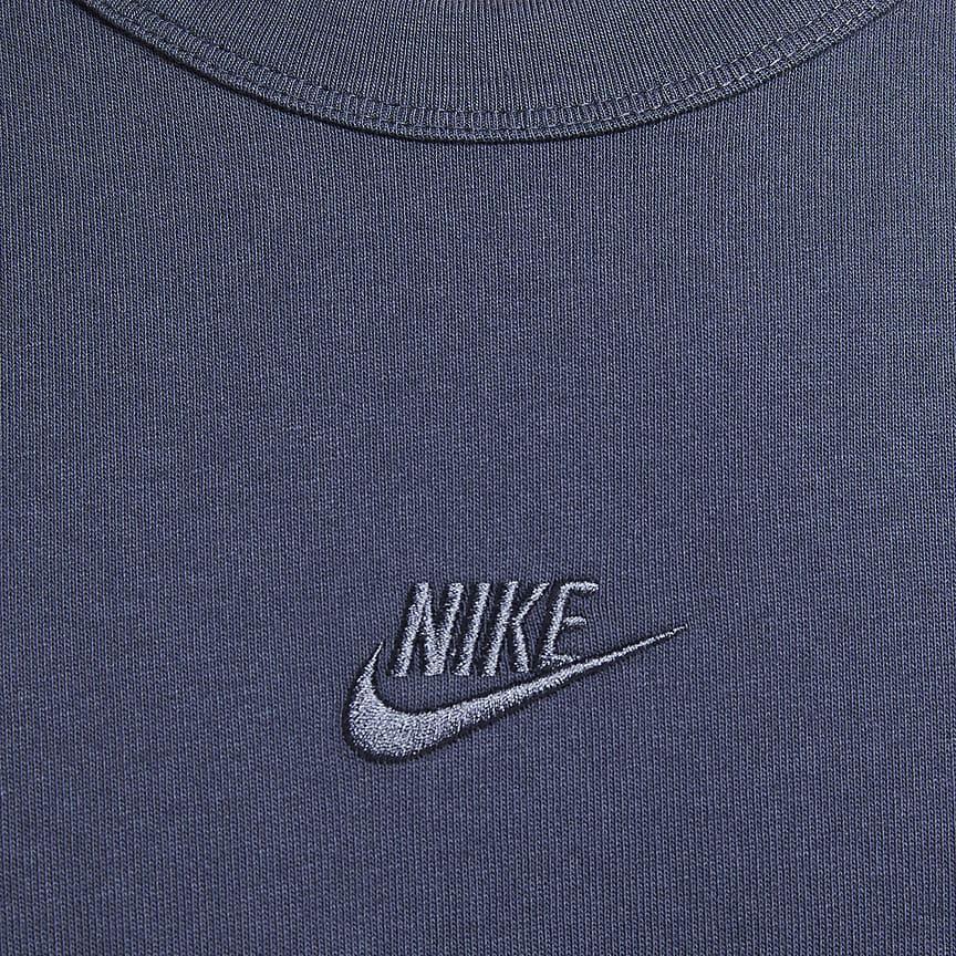 Nike Sportswear Premium Essentials Solid Color Casual Pullover Loose Fit Crew Neck Long Sleeve Drop Shoulder T-Shirt Men Tops DO7391-437