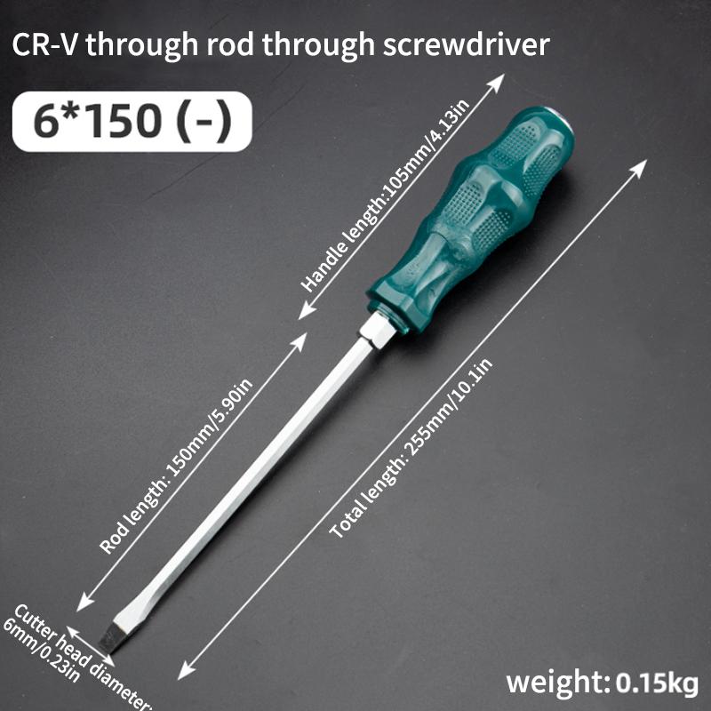 Super Hard High Manganese Steel Impact Screwdriver - Extended Heavy-Duty Bit for Auto & Woodworking Repairs