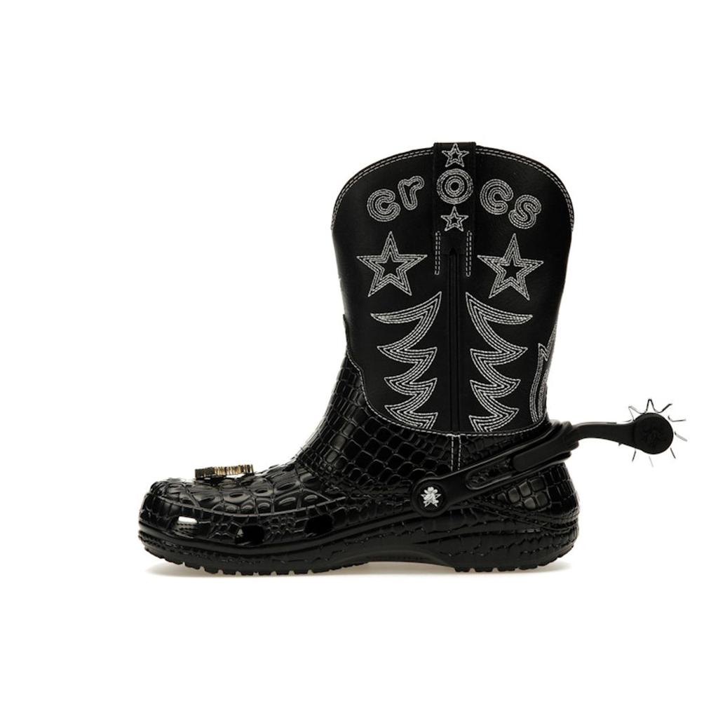 Crocs Classic Cowboy Boot Black Unisex Sneakers 208695-001