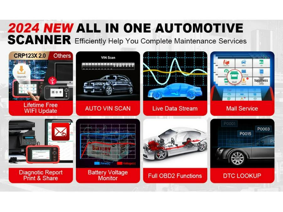 X431 CRP123X V2.0 Global Car Diagnostic Scanner by LAUNCH