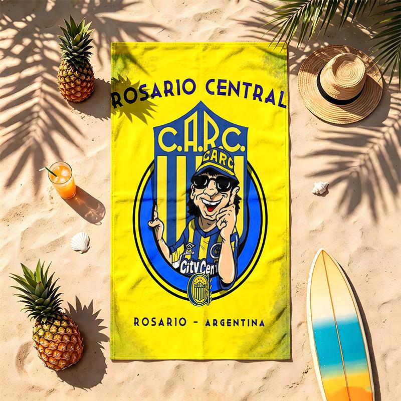 Club Atletico Rosario Central (14) Theme Beach Towel Sand Resistant Soft And Comfortable Suitable For The Pool Camping Yoga And Diving A Travel Essent