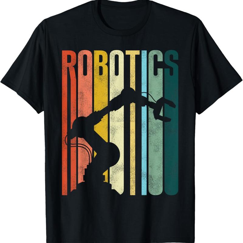 Robot Robotics Engineer Retro Vintage T Shirt