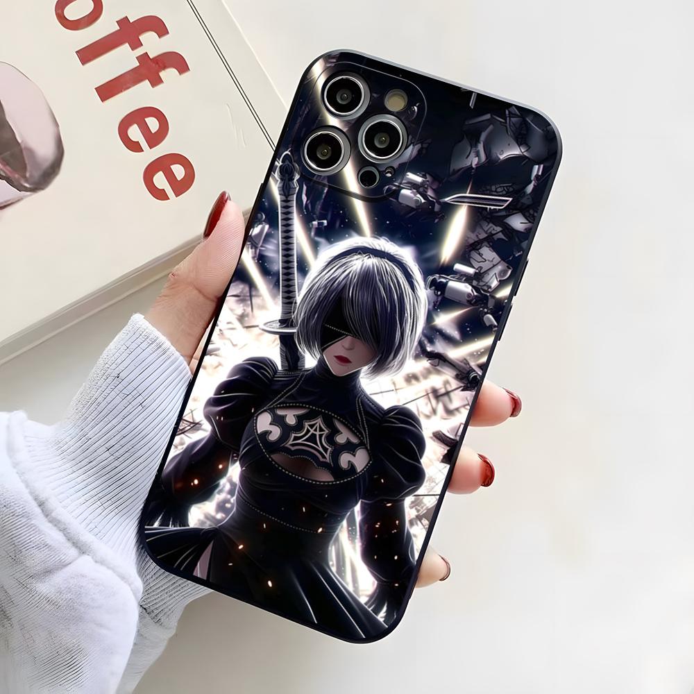 N-NieR A-Automata Phone Case For IPhone 17 Pro Max 16 15 14 Pro Max 13 11 X Xs Xr 8 7Plus Silicone Cover
