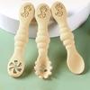 Juego de 3 cucharas y tenedores de silicona para utensilios de bebé, para alimentar a los niños pequeños, para aprender a comer, entrenamiento, tenedor suave, cubiertos, vajilla para niños