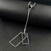Luxe Geometric Diamond Tassel Sweater Chain Necklace