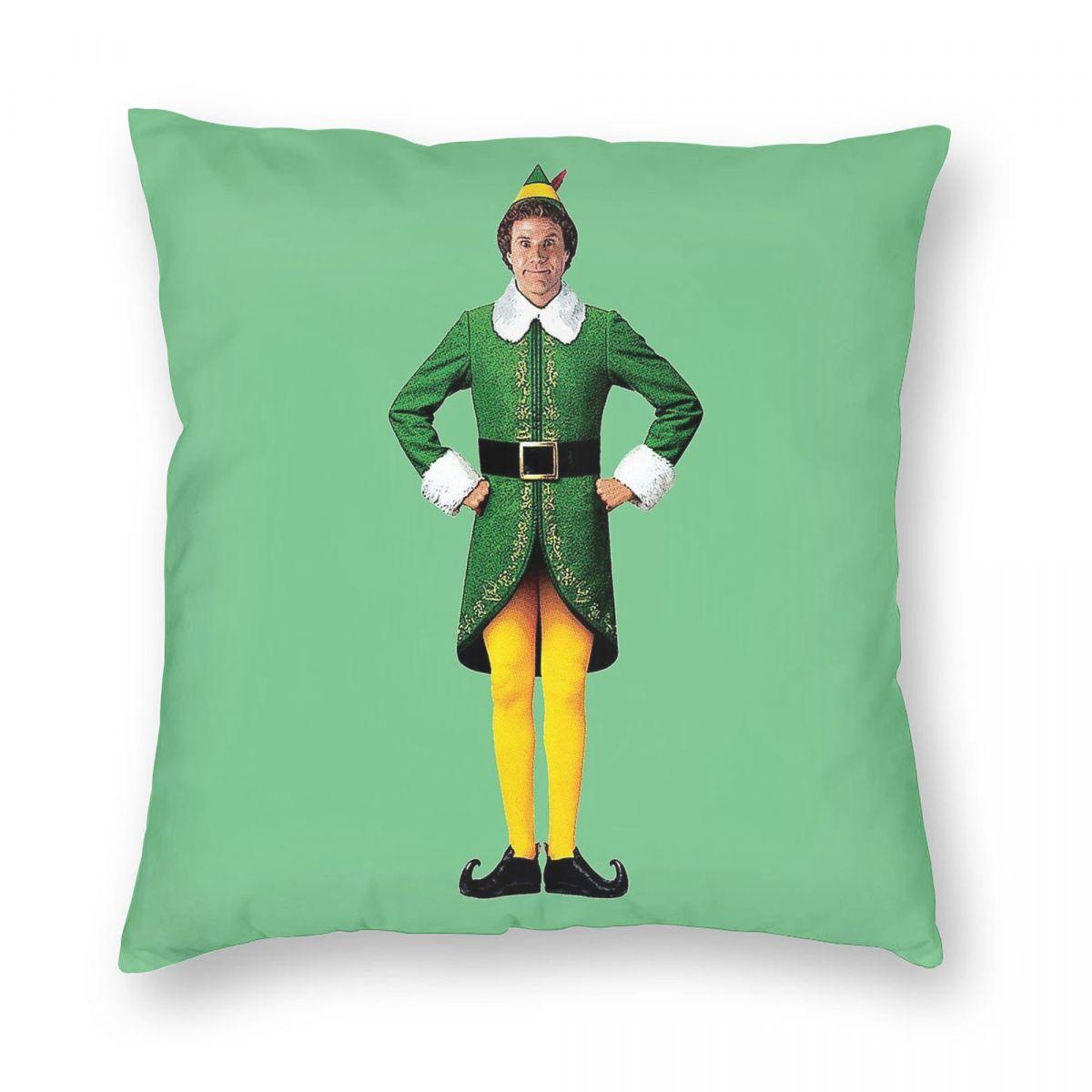 

Buddy The Elf Will Ferrell Arms Akimbo Pillowcase Polyester Linen Velvet Pattern Throw Pillow Case Bed Cushion Cover 45x45 12x12Inch