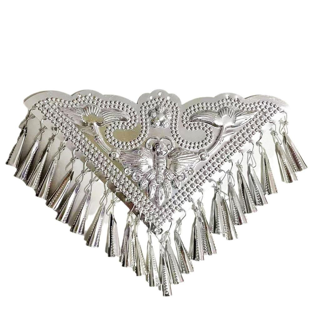 Miao Ethnic Silver Pendants & Handmade Hanfu Hairpin Accessories with Sesame Bells