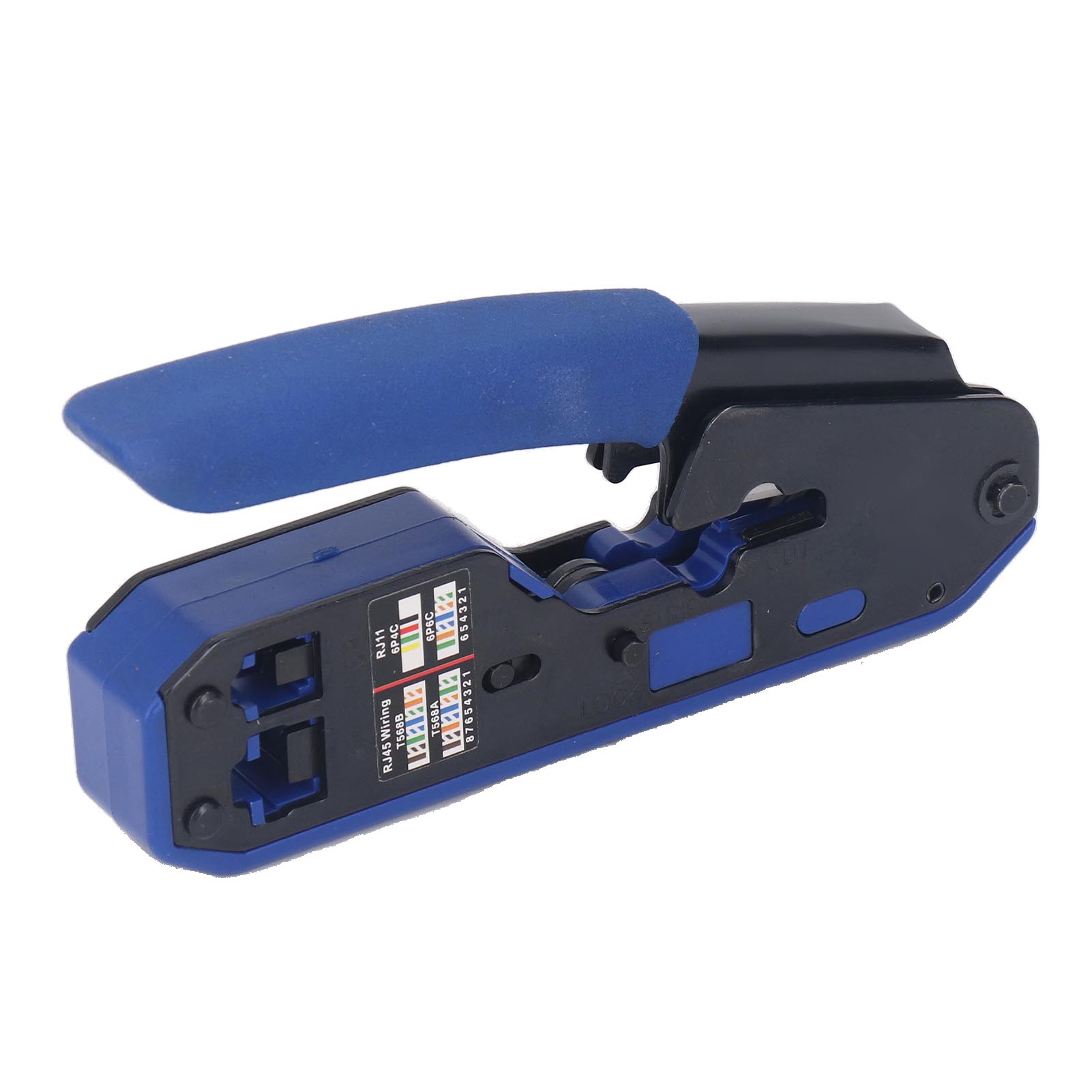 

RJ45 Crimping Tool Wire Terminal Crimper Stripper Kit for Cat5 Cat5e Cat6 Pass Through Connector