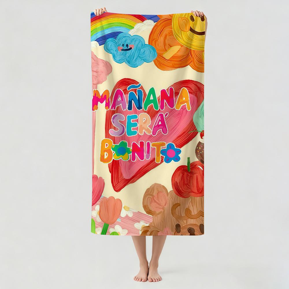 Colombian Singer K-Karol G Towel Drying Bath Towel Applicable To Light Swimming Camping Yoga Beach Out